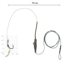 Оснастка DIXXON донная Карп Профи (клипса 250 гр. кр. H-G № 1, тест 20 lb)