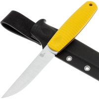 Нож с фиксированным клинком OWL KNIFE Barn сталь Elmax рукоять стеклотекстолит G10 цв. Желтый превью 2