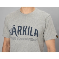 Футболка HARKILA Modi Melange S/S T-Shirt цвет Light grey melange превью 4