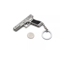 Брелок GF Glock 17 цв. Чёрный-серебряный