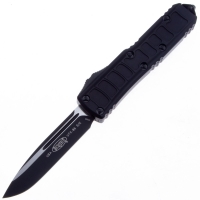 Нож автоматический MICROTECH UTX-85 S/E  клинок M390, рукоять алюминий, цв. черный превью 1