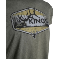 Футболка KING'S Dead Head Tee цвет Heather Military Green превью 3