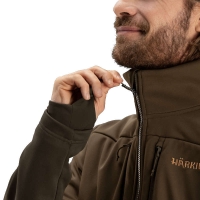 Толстовка HARKILA Mountain Hunter Pro WSP fleece jacket цвет Hunting Green / Shadow Brown превью 4