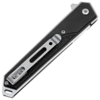 Нож складной полуавтоматический BOKER Japanese Iris сталь 440А рукоять Алюминий цв. Черный превью 4