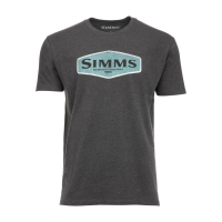 Футболка SIMMS Logo Frame T-Shirt цвет Charcoal Heather превью 1