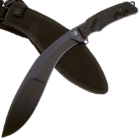 Нож с фиксированным клинком FOX KNIVES Extreme Tactical Fixed Kukri сталь Bohler N690Co рукоять Полиамид цв. Коричневый превью 2