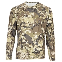 Термокофта SIMMS Solarflex LS Crewneck - Print цвет Riparian Camo