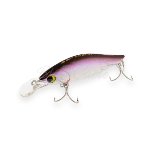 Воблер ZIP BAITS Devil Flatter 77S код цв. 642 AK Purple Shad фото 1