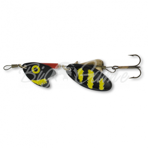 Блесна вращающаяся MEPPS Trout Tandem (блистер) № 1 цв. Black / Yellow фото 1