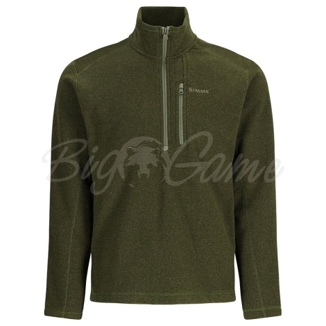 Толстовка SIMMS Rivershed Half Zip Fleece цвет Riffle Heather фото 1