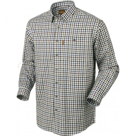 Рубашка HARKILA Milford Shirt цвет Burgundy Check фото 1