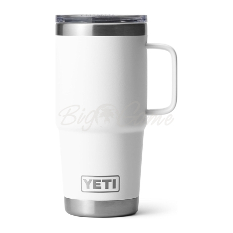 Термокружка YETI Rambler Travel Mug w/Magslider Lid 591 цвет White фото 1