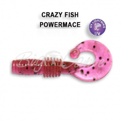 Твистер CRAZY FISH Power Mace 1,6" (8 шт.) зап. жареная рыба, код цв. 13 фото 1