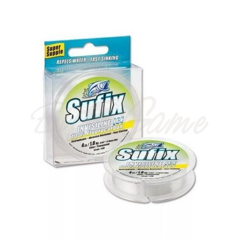 Флюорокарбон SUFIX Invisiline Ice Fluorocarbon 50 м 0,28 мм 5,5 кг фото 1