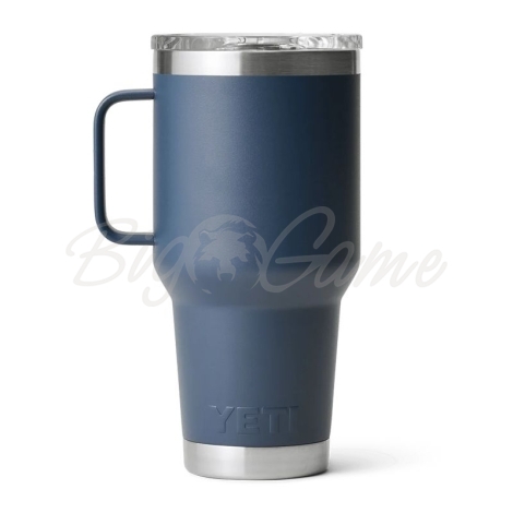 Термокружка YETI Rambler Travel Mug 887 цвет Navy фото 2